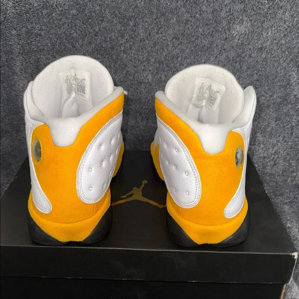 Air. Jordan Retro 13 White Yellow red Sneakers